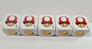 Super Mario Würfelspiel Collector Edition Yahtzee Nintendo 2010 nur Würfel 5 Stück N64 - Bild 1 von 6