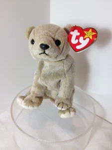 TY Beanie Babys Mandelbraunbär Rentner OOP wunderschön - Bild 1 von 3
