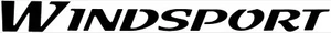 "WINDSPORT" RV LOGO Lettering decal 5th Wheel BLACK or any color 50" x 4.75" - Picture 1 of 2