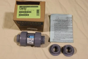 Hayward TC20075ST 3/4" CPVC True Union Kugel Rückschlagventil Muffe / Gewindeenden - Bild 1 von 8