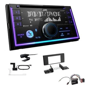 JVC 2-DIN MP3 Autoradio Bluetooth DAB+ für BMW X5 2000-2006 schwarz - Bild 1 von 6