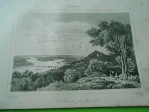 Gravure 1838 - Allemagne Germany Le Danube près Ratisbonne - Bild 1 von 1