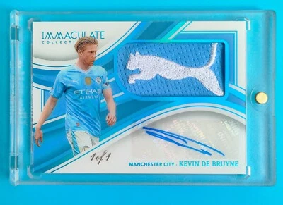 2023-24 Panini Immaculate Superior Swatch Platinum Kevin De Bruyne Auto 1/1 ! - Image 1 of 2