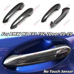 Dry Carbon Fiber Exterior Door Handles Cover Fits For BMW M8 F91 F92 2DOOR 20-25 - Bild 1 von 7