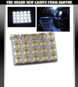 Hi Power 20 LED BA9S/194/168/T10 Adapter Dome Map Trunk Courtesy Lights White - Picture 1 of 1