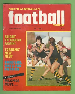 #OO. SANFL FOOTBALL WORLD MAGAZINE - SEPTEMBER 1982 - Picture 1 of 1