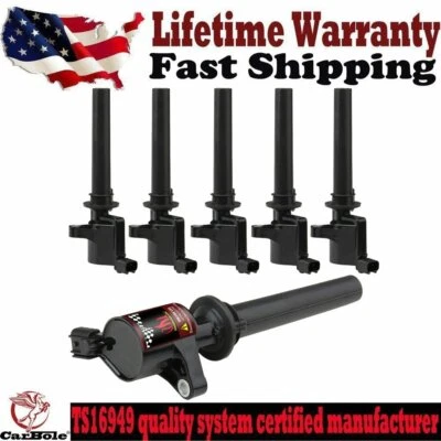 6 bobinas de encendido para Mercury Sable All Sub Model 3,0 L V6 2000 2001 2002 2003 2004 Foto 1 de 4