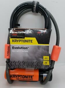 NEW Kryptonite Evolution Mini-7 with 4' Flex Cable - 13mm Hardened Steel Shackle
