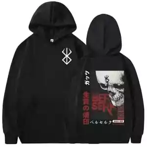 Berserk Guts Sudaderas con Capucha Anime Unisex Hombres Mujeres Gráfico Sudadera Pullover Top Regalo - Imagen 1 de 32
