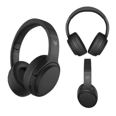 Audeeo Bluetooth Wireless Over Ear Headphones with ANC Black AO-ANCHP2 - Image 1 of 4