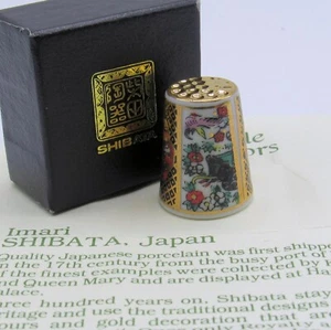 CLUB DE COLECCIONISTAS DE DEDALES, IMARI DE SHIBATA, JAPÓN EN CAJA CON CERTIFICADO DE AUTENTICIDAD - Imagen 1 de 7