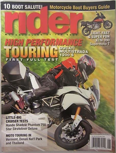 Rider Magazine June 2010 High Performance Touring Ducati Multistrada KTM 990 Sup - Picture 1 of 2