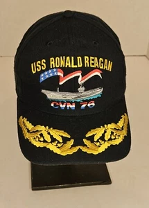 USS Ronald Reagan Aircraft Carrier Dad Hat CVN 76 Scrambled Eggs Made in USA - Picture 1 of 6