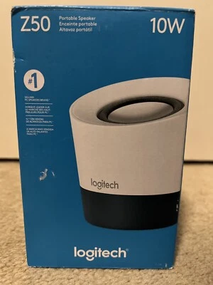 Logitech Z50 GRAY 10W Portable Multimedia MINI Speaker (3.5mm Input) Open Box - Image 1 of 3