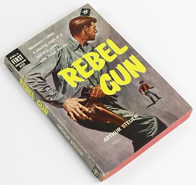 REBEL GUN by Arthur Steuer Dell First Edition #A124 1956 Western PB - Image 1 of 2