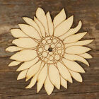 10x Wooden Sunflower Flower Head Craft Shape 3mm Ply Plants Garden Nature