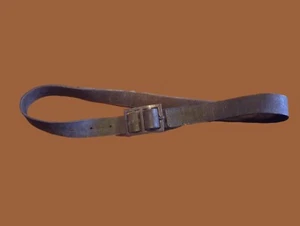 WWII ITALIAN CARCANO M-1891 LEATHER COMBAT BELT WITH BUCKLE ORIGINAL - Picture 1 of 10