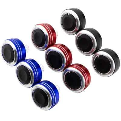 Perilla de aire acondicionado de coche de aleación de aluminio 3 piezas para Mazda 3 BL 2010 2011 2012 2013 accesorios Foto 1 de 4