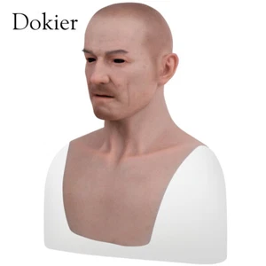 Realistische Silikon Herrenmaske Vollkopfmaske Verkleidung Halloween Crossdress Cosplay - Bild 1 von 12