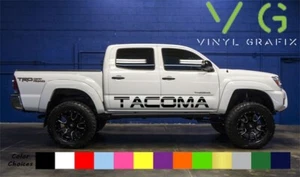 💥 2x Toyota Tacoma Vinyl Decal Sticker Graphics TRD Off Road 4x4 Side ANY COLOR - Picture 1 of 1