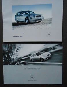 Mercedes -Benz 2001 price list for C-Class Saloon + sales catalogue - Picture 1 of 8