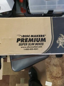 SALE! 100 NEW 5.2MM SUPER SLIM CD JEWEL CASES W/BLACK TRAY - Picture 1 of 5