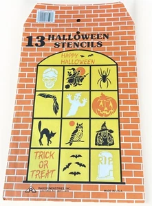 VTG 1980's New Old Stock Paper Cut Halloween Stencils Decor Crafts Activities - Picture 1 of 8
