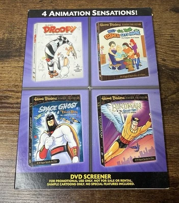 Hanna Barbera Space Ghost Birdman Droopy DVD Promo Screener HTF Cartoon Network - Image 1 of 3