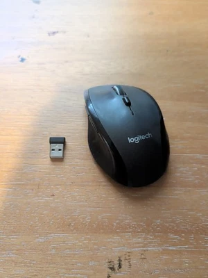 Logitech M705 Marathon Wireless Laser Mouse & USB Unifying Receiver 910-001949 - Image 1 of 3
