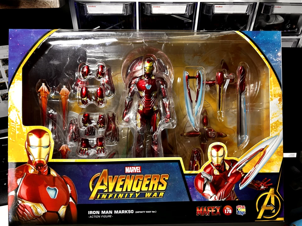 VENDEDOR DE ESTADOS UNIDOS MAFEX Nº 178 IRON MAN MARK50 INFINITY WAR Ver. USADO Foto 1 de 4