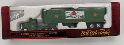 ERTL 4517 1948 Railway Express Agency PETERBILT WITH VAN TRAILER 1:87 SCALE New - Image 1 of 4