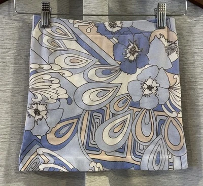 Bebe Tube top P/S mujer Azul Diseño floral Hecho en EE. UU. Foto 1 de 4