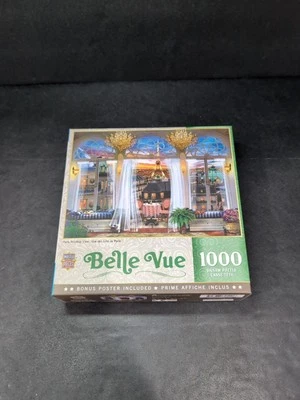 Rompecabezas MasterPieces Belle Vue, vista a la azotea de París, rompecabezas de 1000 piezas, nuevo Foto 1 de 4