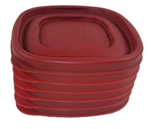 Rubbermaid Easy Find Deckel 7J58 Rot Quadratisch 6 Ersatz Lebensmittel Behälter Deckel 4,5" - Bild 1 von 7