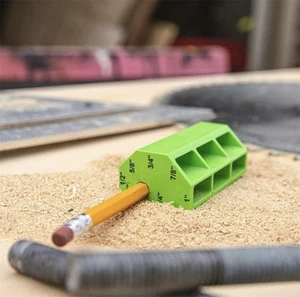 1x Multi-Functional Scriber Woodworking Tools Pencil Marking Multi-Dimensional - Picture 1 of 5