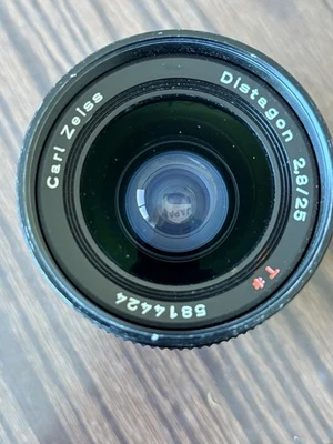 CONTAX Carl Zeiss Distagon 25mm F2.8 AEG MF Lens C/Y made in Germany - Photo 1/4