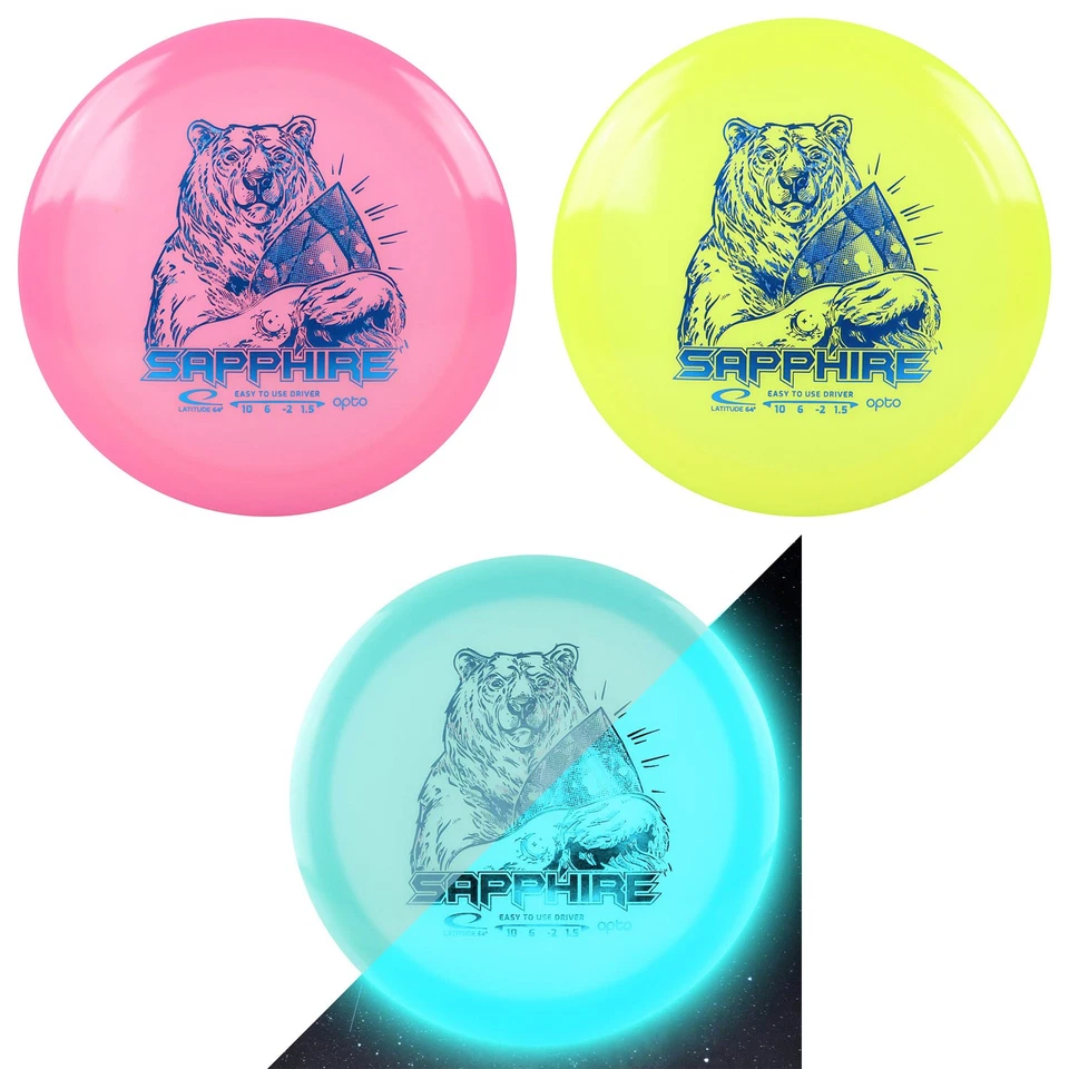 Latitude 64 Disc Golf Opto Moonshine Sapphire Distance Driver 10/6/-2/1.5 - Image 1 of 1