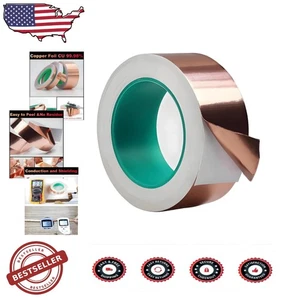 Copper Tape 2"x50ft - Waterproof, Heat Resistant, Multi-Use Shielding - Picture 1 of 10