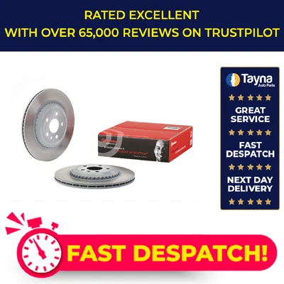 2x Brake Discs Pair Vented fits RANGE ROVER VELAR L560 3.0D Rear 2017 on 325mm - Image 1 of 4