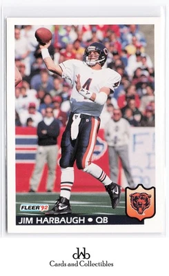 1992 Fleer #40 Jim Harbaugh - Image 1 of 2
