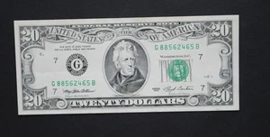 1993 $20 Federal Reserve Note/Chicago/F-2080G/about uncirculated - Picture 1 of 8