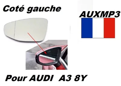 Miroir rétroviseur gauche pour AUDI A3 8Y à partir de 2020 conducteur - Photo 1/2