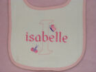 Personalised Large Baby Bib matching items available any name boy or girl design