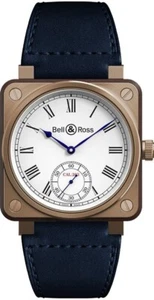 Reloj para hombre Bell & Ross Aviation esfera blanca caja titanio bronce cuerda manual - Imagen 1 de 4