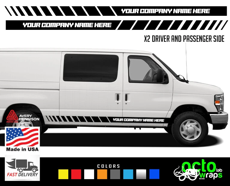 Ajuste Ford e150 e250 e350 Econoline Van Asientos Club Wagon Calcomanía Pegatina Neumático Carga Foto 1 de 1