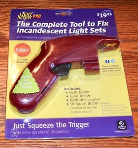 NEW Light Keeper PRO Christmas Lights Incandescent Bulb Repair Tool w/ 10 Spare - Picture 1 of 1