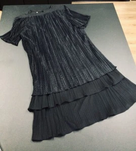 Vintage Women's Risa Ann Dress, Size 12, L, XL Black - Picture 1 of 9