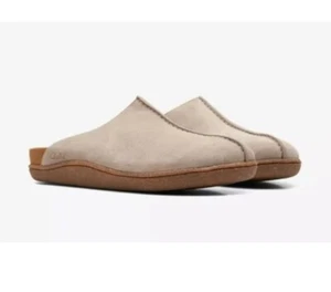 Clarks Pilton Ease Arena Gamuza Cuero Sin Cordones Mula Reino Unido Talla 7 G EUR 41 - Imagen 1 de 6