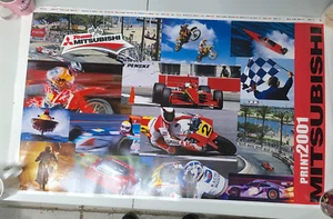 Team Mitsubishi Racing 2001 Penske Yamaha Poster 37 x 22" - Picture 1 of 9