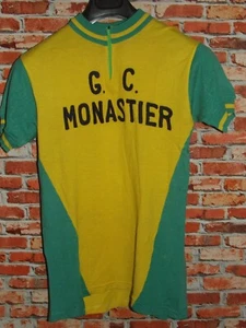 EROICA MAGLIA SHIRT BICI CICLISMO VINTAGE 70'S MONASTIER 100% LANA RICAMATA - Bild 1 von 3